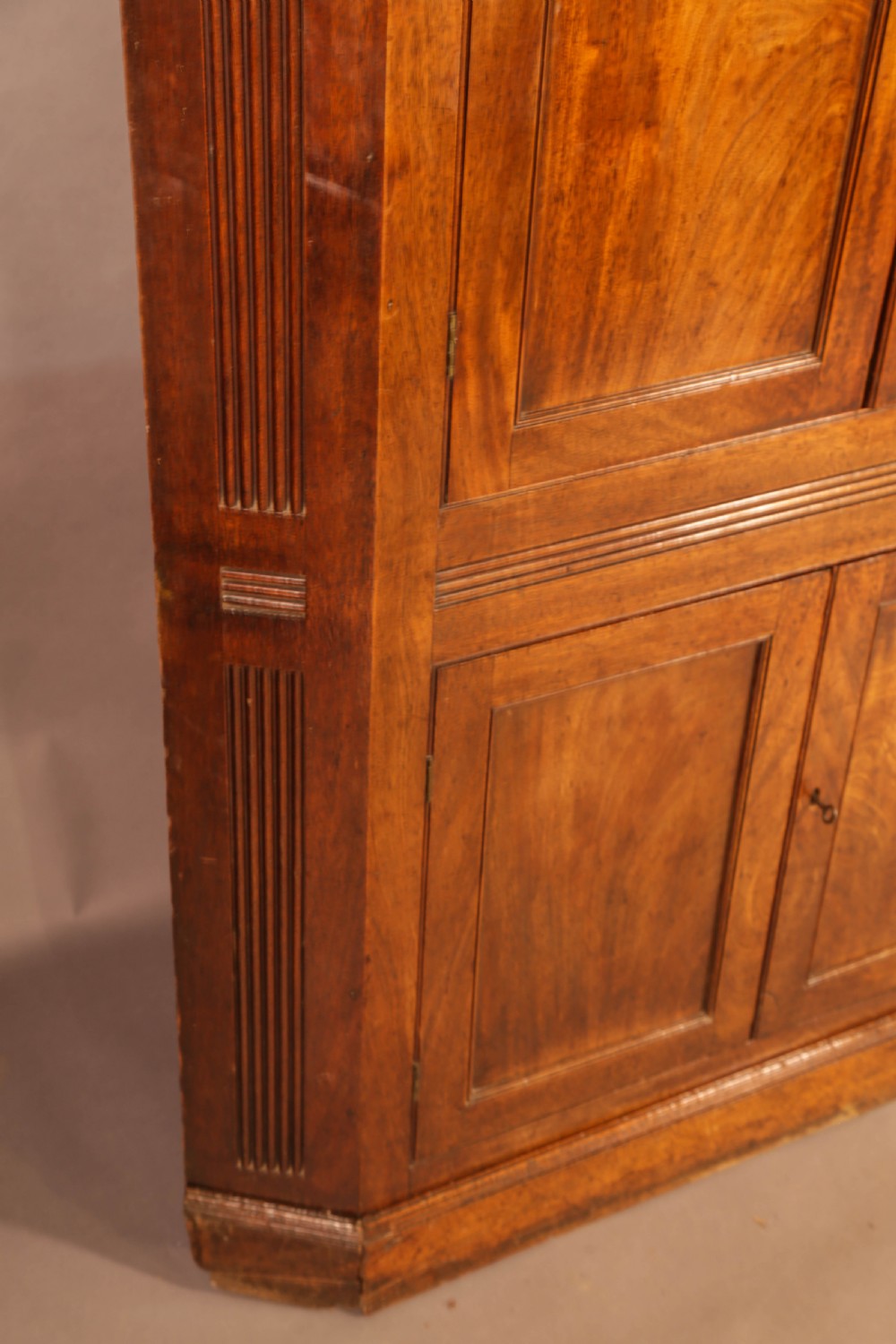 An 18th century double height corner cupboard superb patina View VI