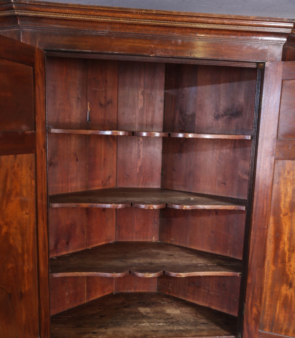An 18th century double height corner cupboard superb patina View VII