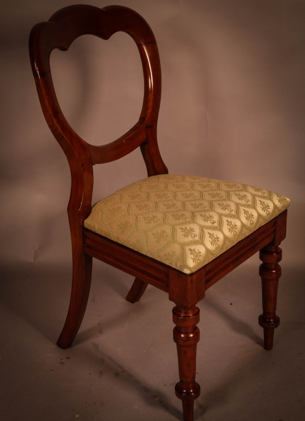 A Good Set of 12 Victorian Balloon Back Dining chairs View VIII