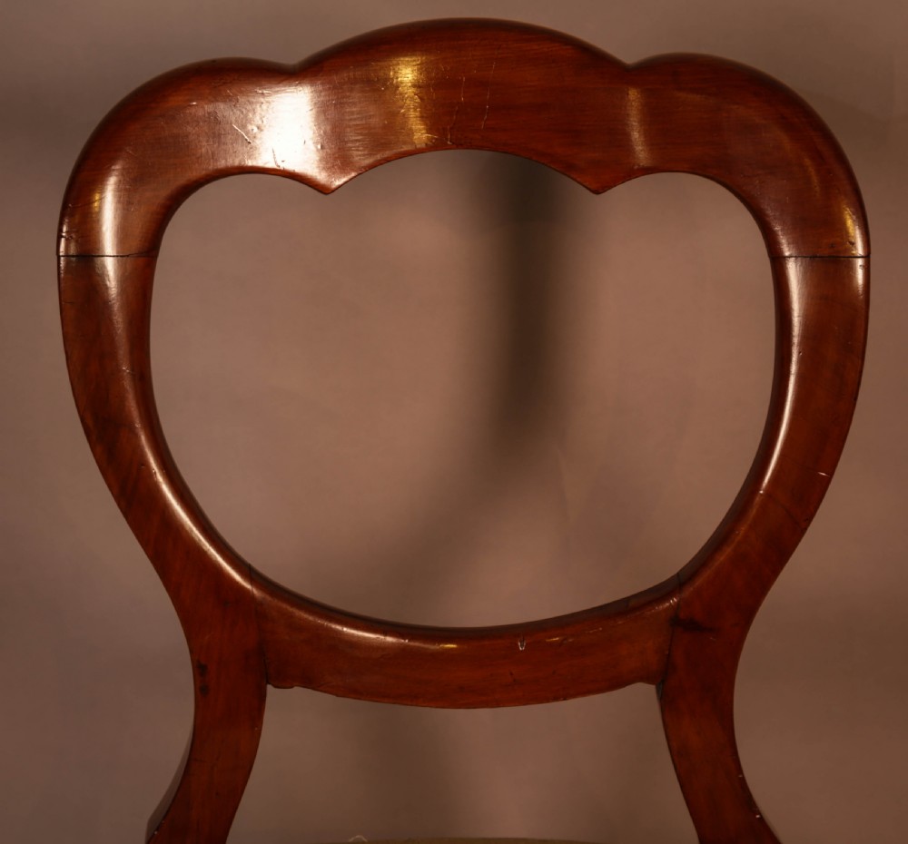 A Good Set of 12 Victorian Balloon Back Dining chairs View X