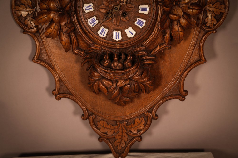 A Fantastic Black Forest Wall Clock View VI
