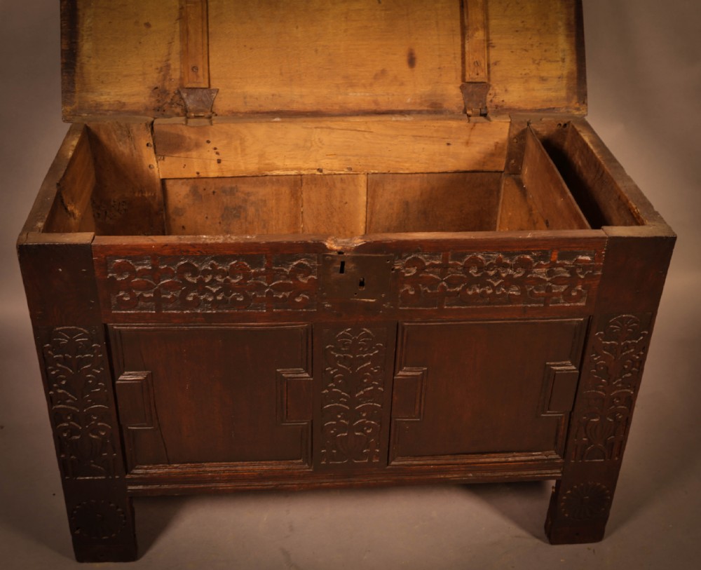 Good 17th century Coffer Oak View VI