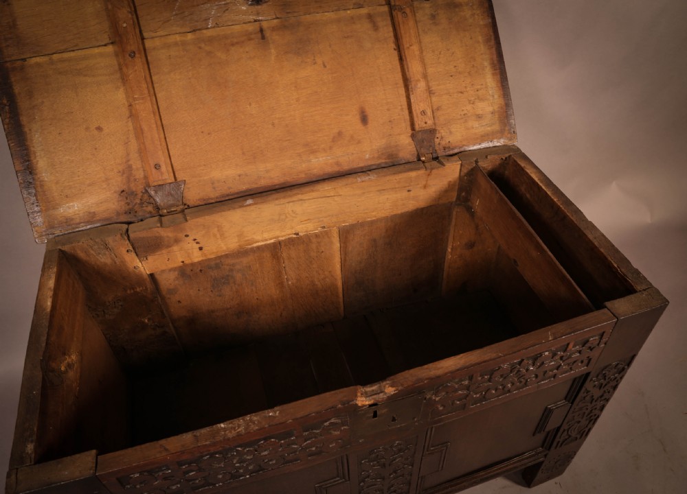 Good 17th century Coffer Oak View VII