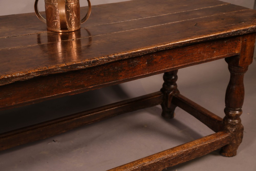 A Good 17th century refectory Table Oak View VII
