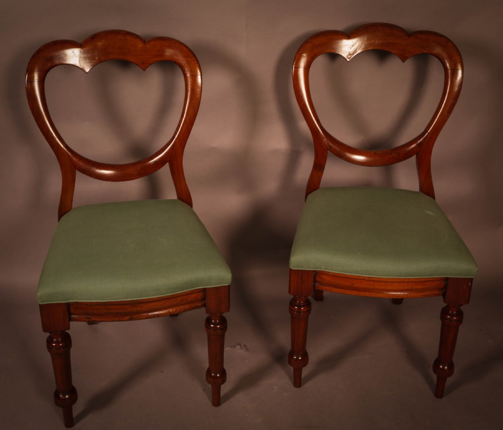 A Set of 4 Victorian Mahogany Balloon Back Dining Chairs View III