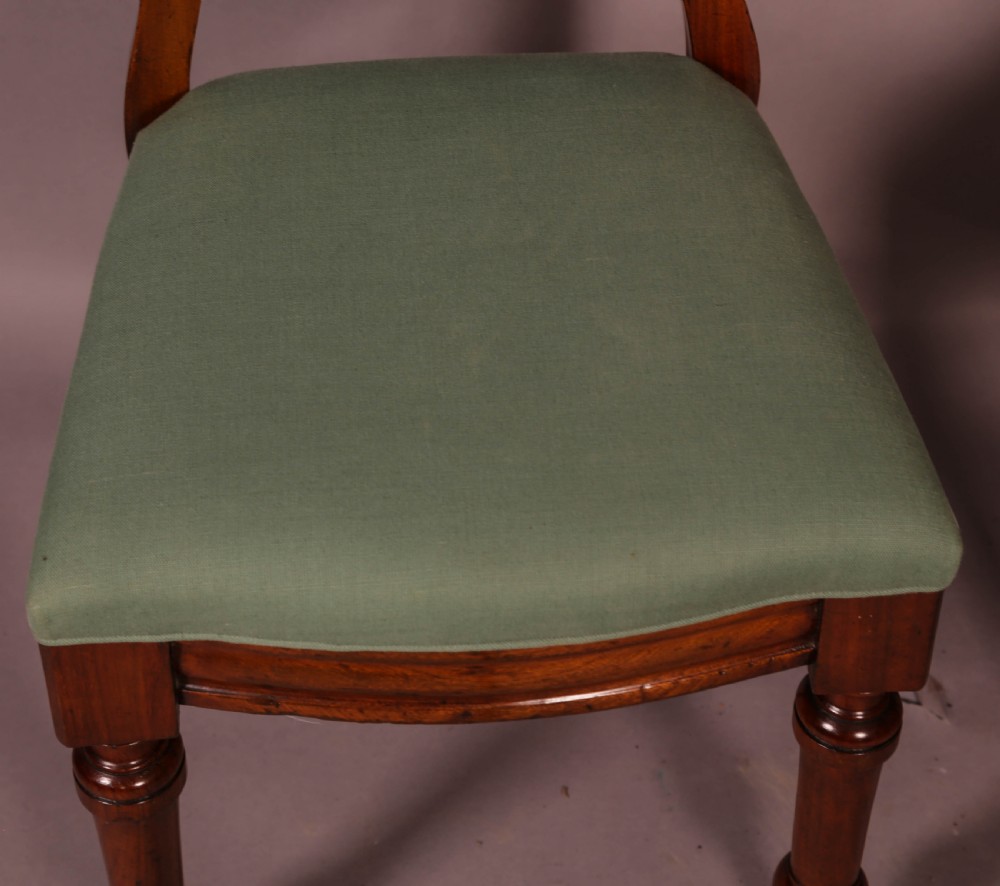 A Set of 4 Victorian Mahogany Balloon Back Dining Chairs View V
