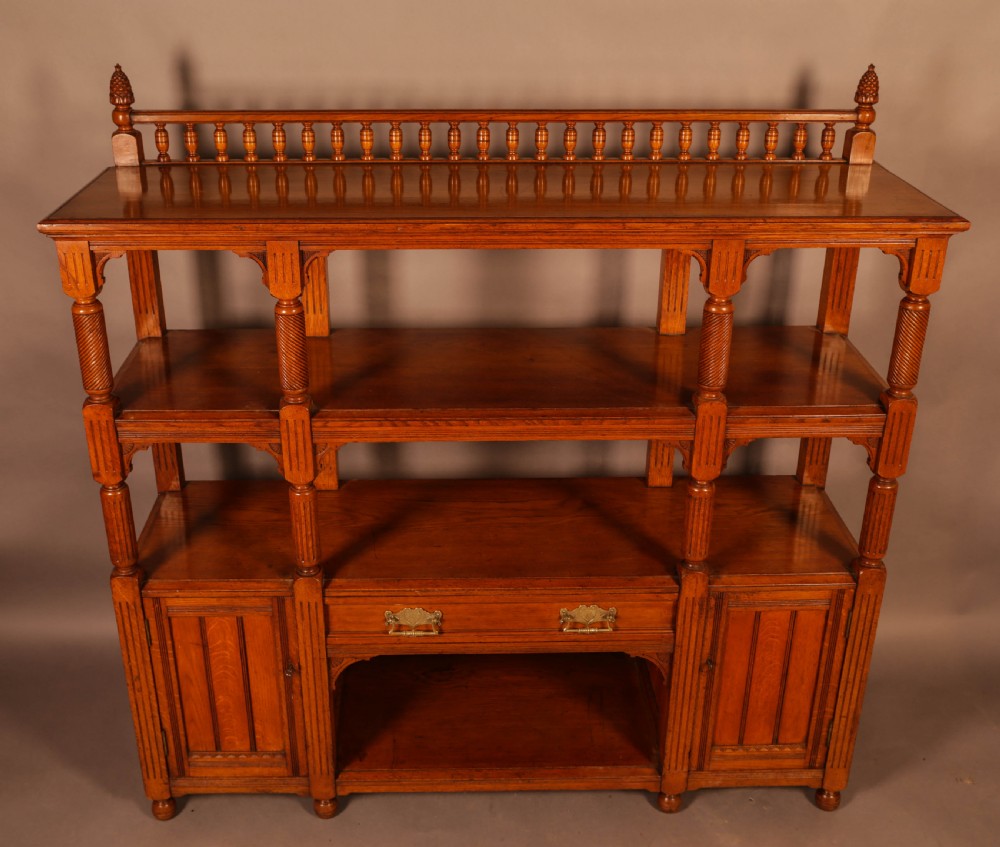 A Good Victorian Buffet or Serving Sideboard View II