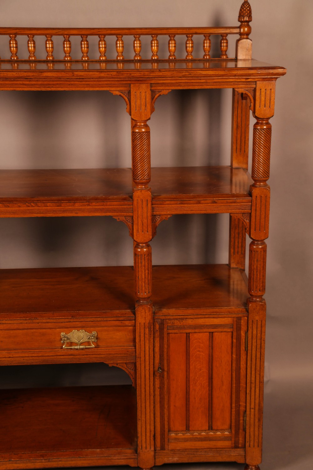 A Good Victorian Buffet or Serving Sideboard View VI