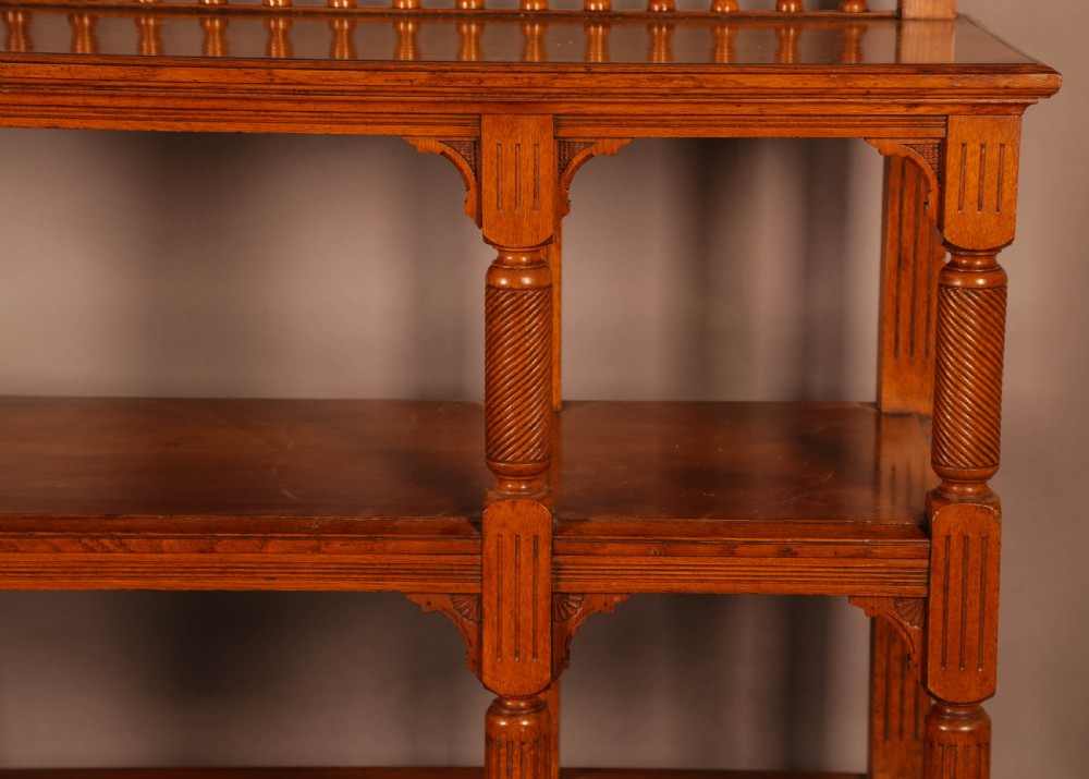 A Good Victorian Buffet or Serving Sideboard View VII