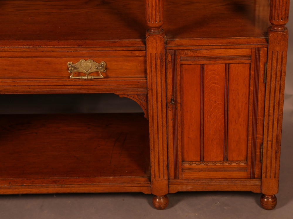 A Good Victorian Buffet or Serving Sideboard View VIII