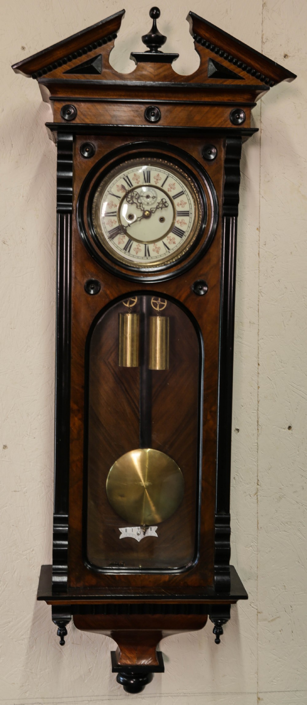 A 19th century Vienna Wall Clock
