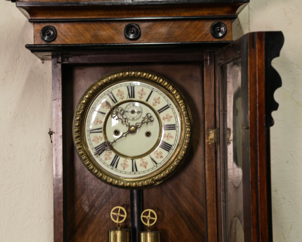 A 19th century Vienna Wall Clock View III
