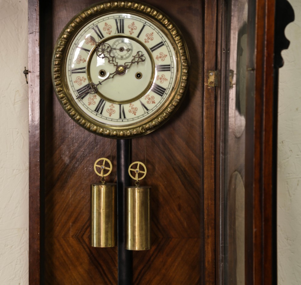 A 19th century Vienna Wall Clock View IV