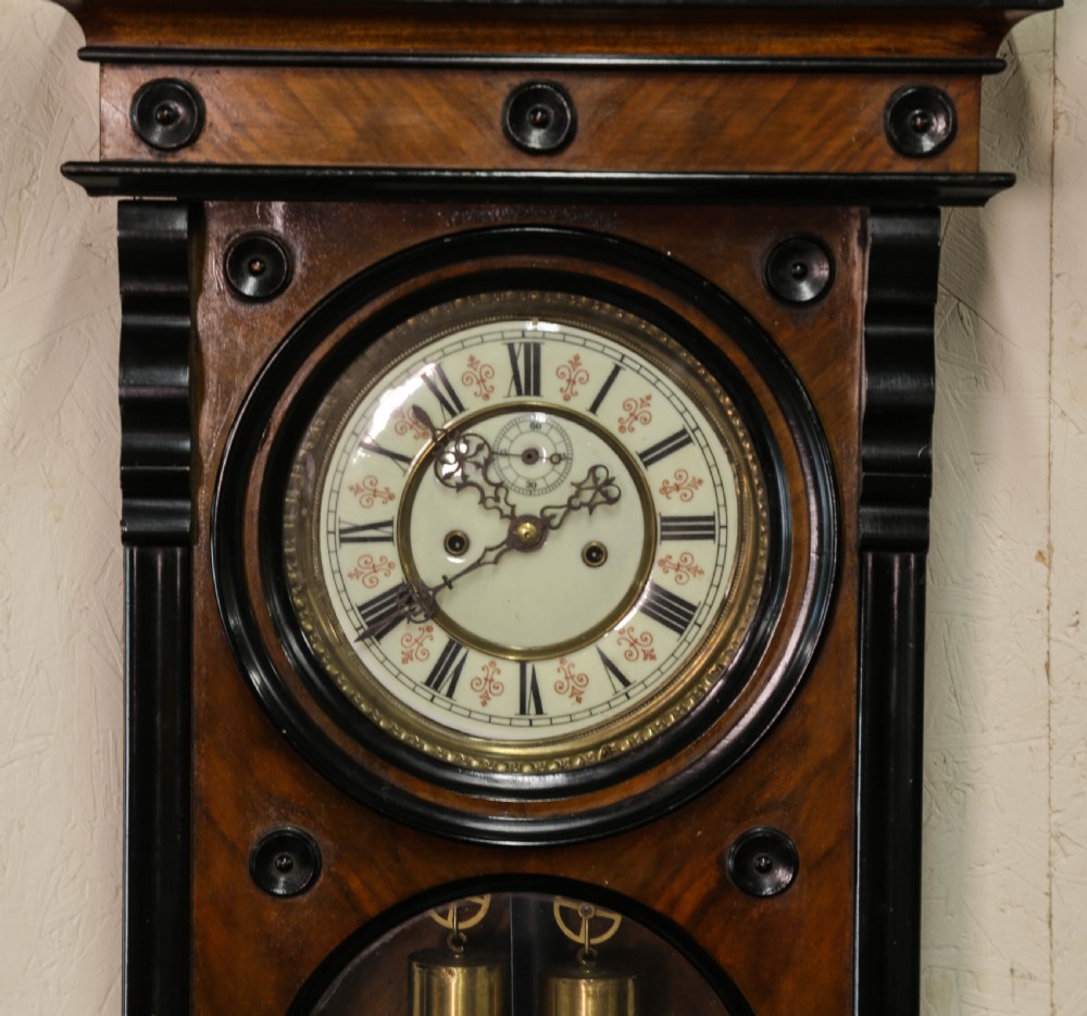 A 19th century Vienna Wall Clock View VI