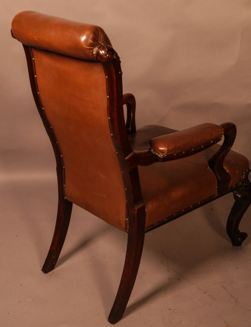 A good early Victorian Gentlemans Library Armchair in Rosewood View II