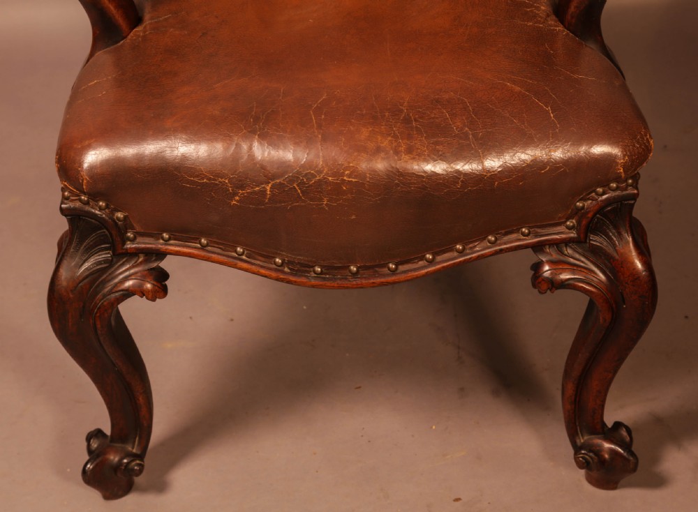 A good early Victorian Gentlemans Library Armchair in Rosewood View IV