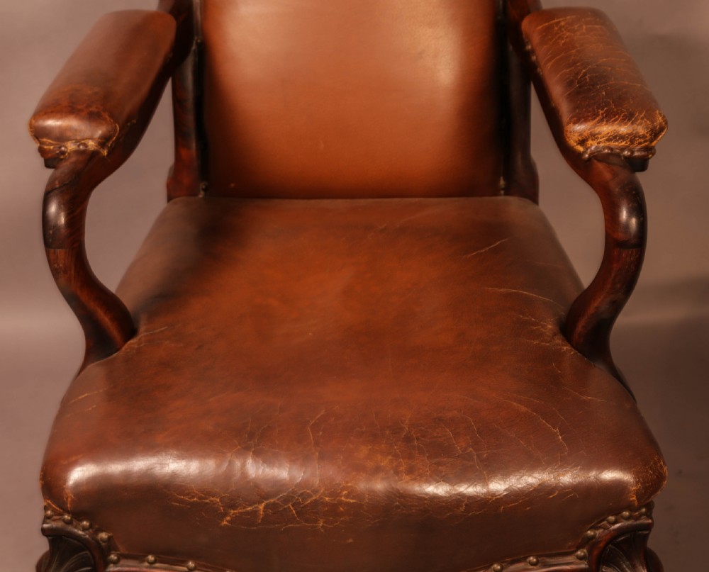A good early Victorian Gentlemans Library Armchair in Rosewood View V