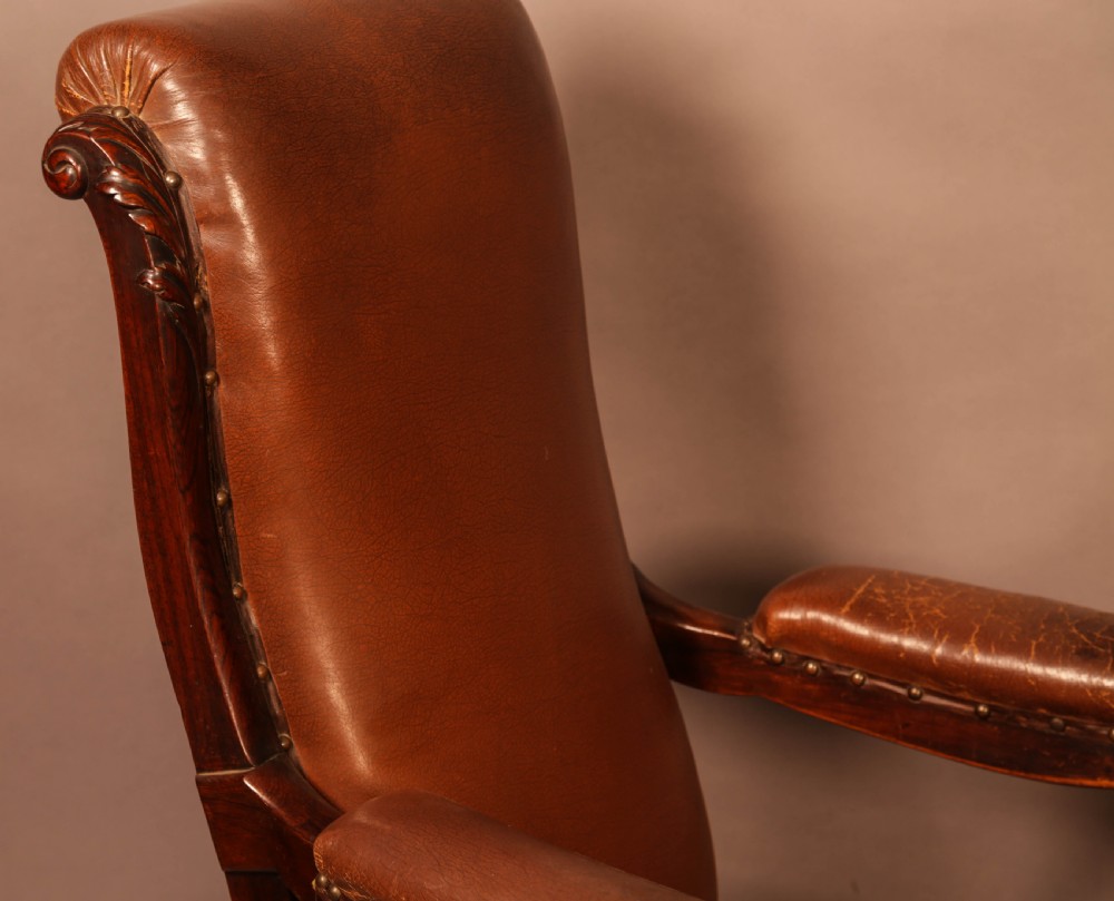 A good early Victorian Gentlemans Library Armchair in Rosewood View VIII