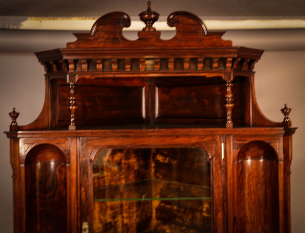 Rosewood Corner Display Cabinet by GILLOWS View VII