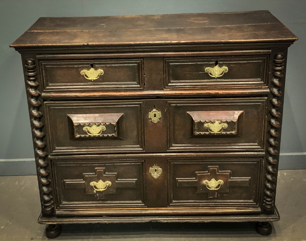 a 17TH century Chest of Drawers in Oak