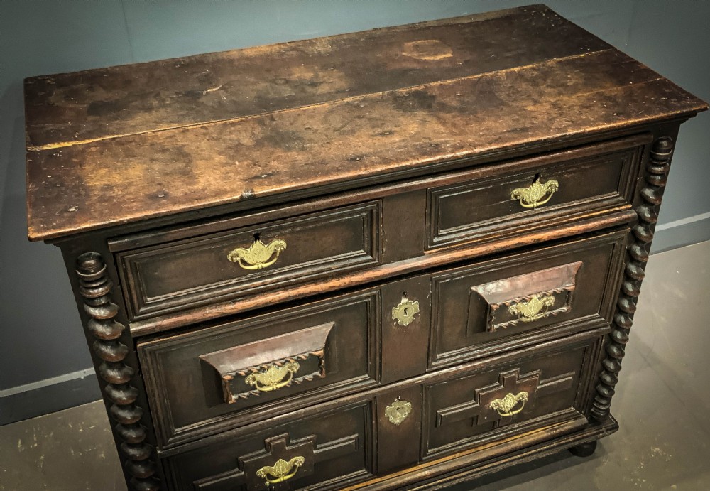 a 17TH century Chest of Drawers in Oak View II
