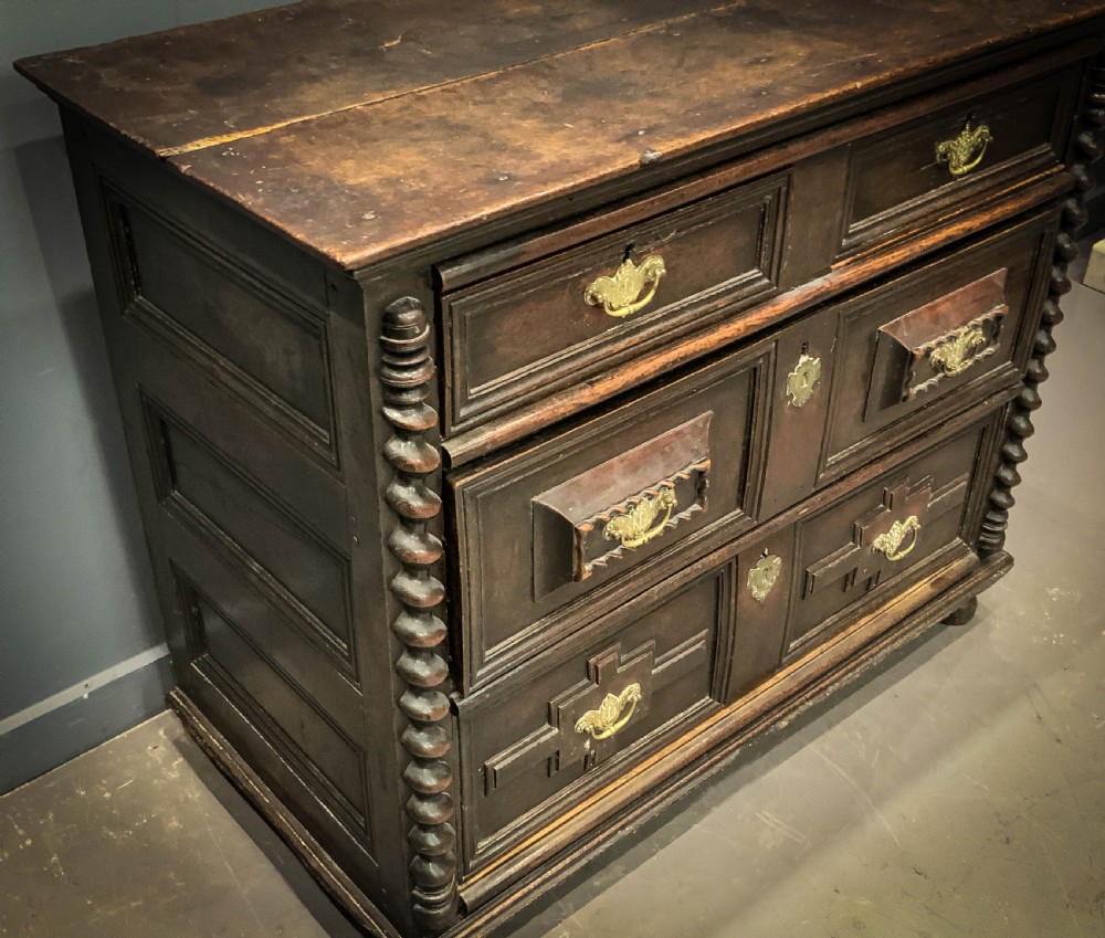 a 17TH century Chest of Drawers in Oak View III