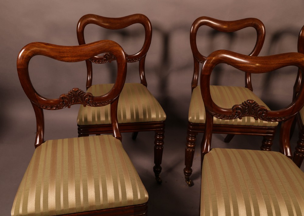 A Set of 6 Early Victorian Mahogany Dining chairs posobly GILLOWS View III