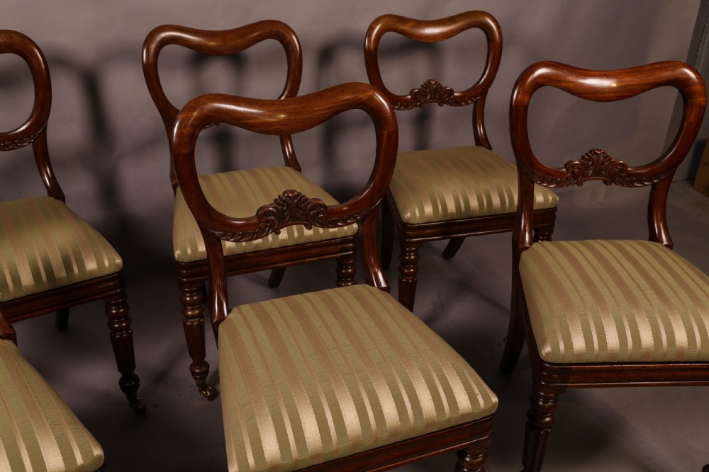 A Set of 6 Early Victorian Mahogany Dining chairs posobly GILLOWS View IV