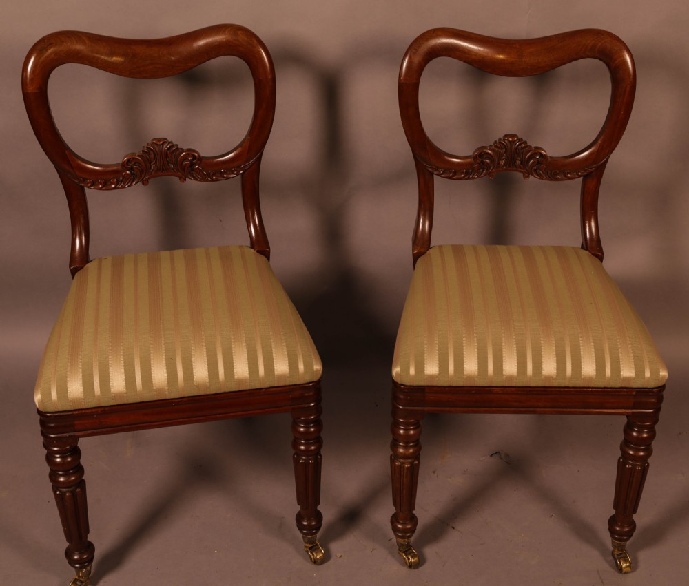 A Set of 6 Early Victorian Mahogany Dining chairs posobly GILLOWS View V
