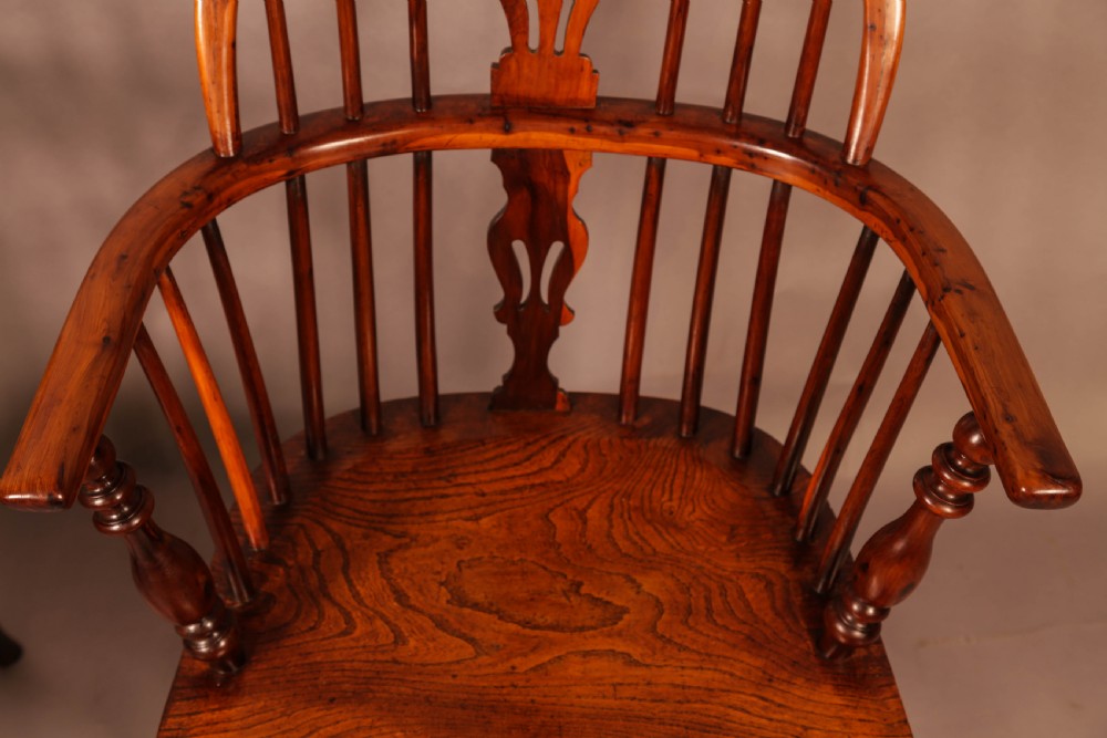 A Matching Pair of Yew Wood Windsor Chairs Rockley Maker View VII