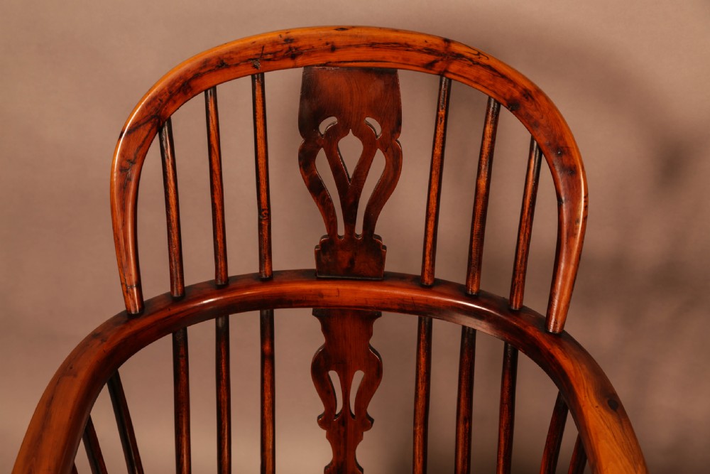 A Matching Pair of Yew Wood Windsor Chairs Rockley Maker View VIII