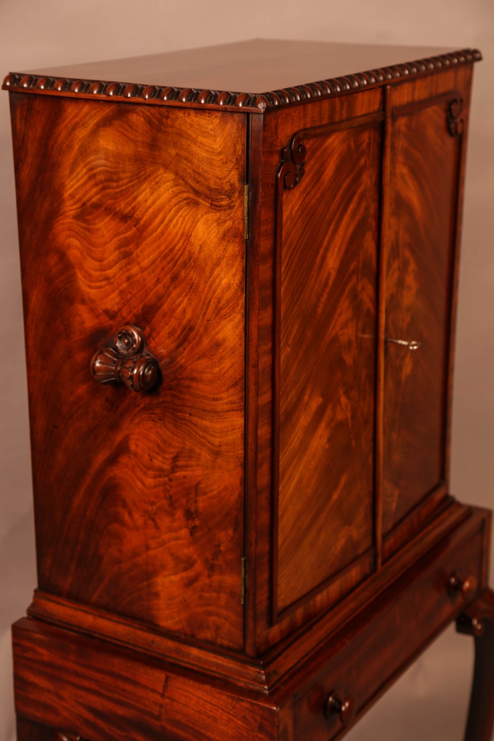 A Quality Cabinet on Stand Chippendale Style View VIII