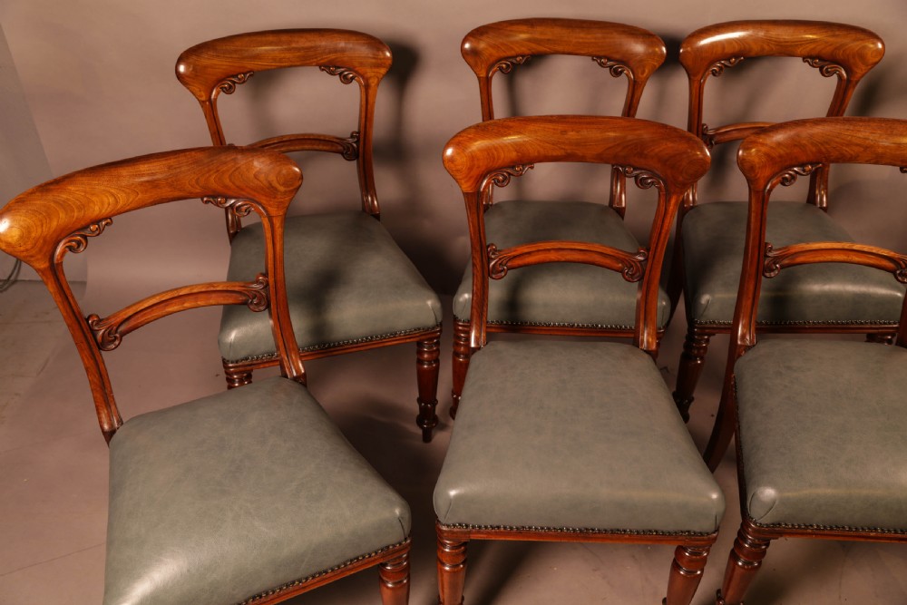 A Good set of 8 early Victorian century dining chairs View II