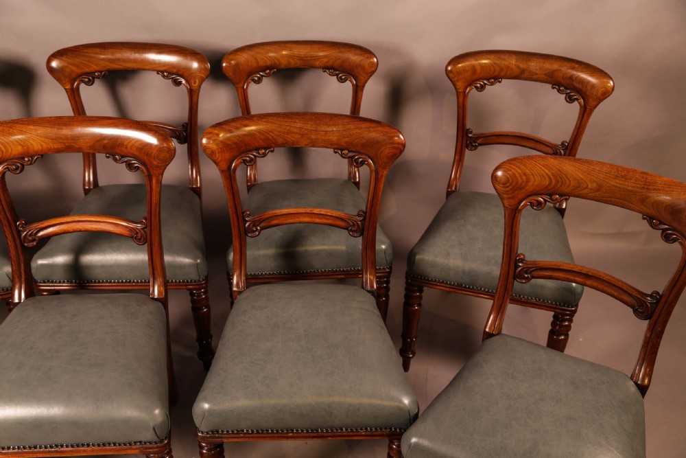 A Good set of 8 early Victorian century dining chairs View III