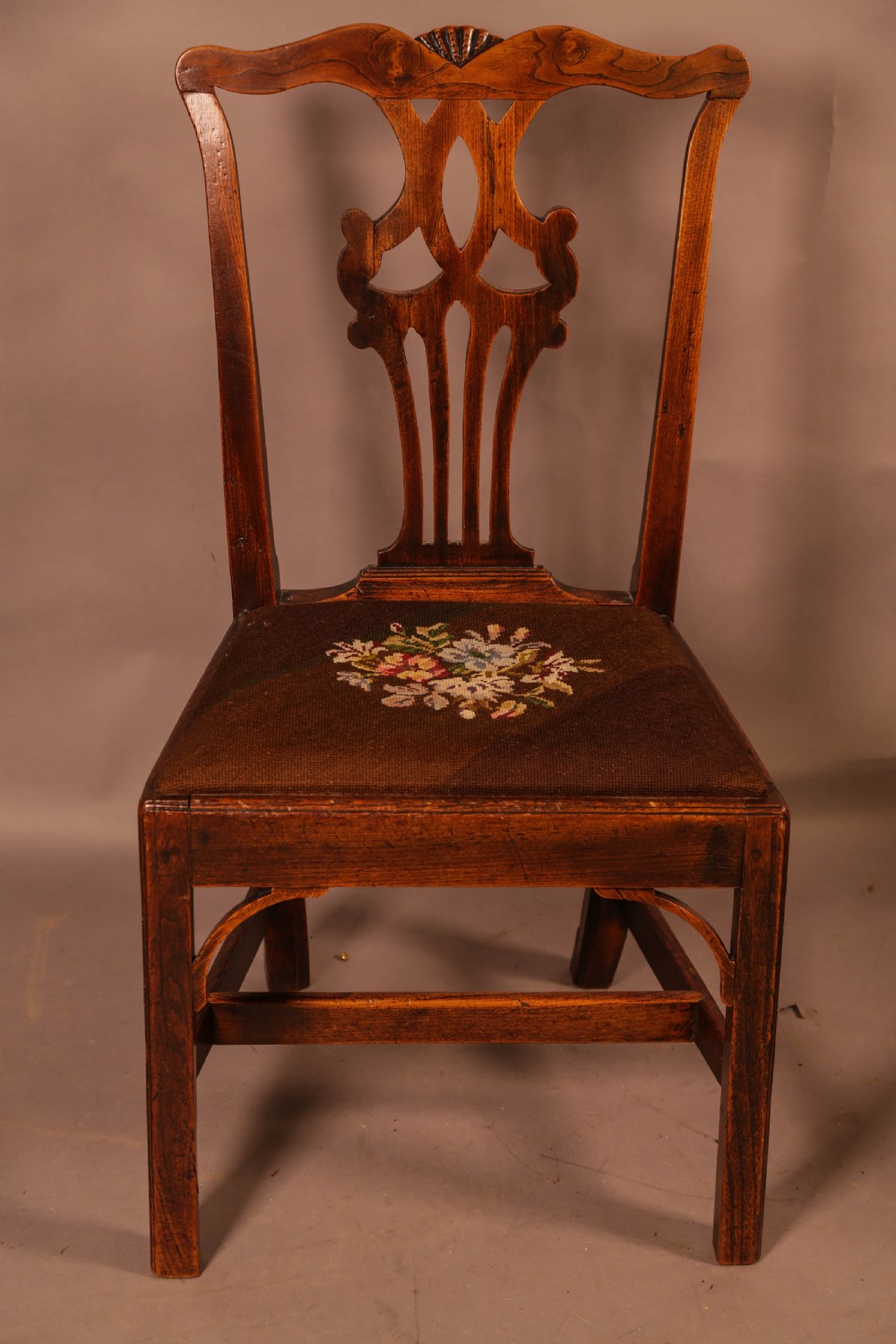 A Set of 6 Country Chippendale Dining Chairs View VI