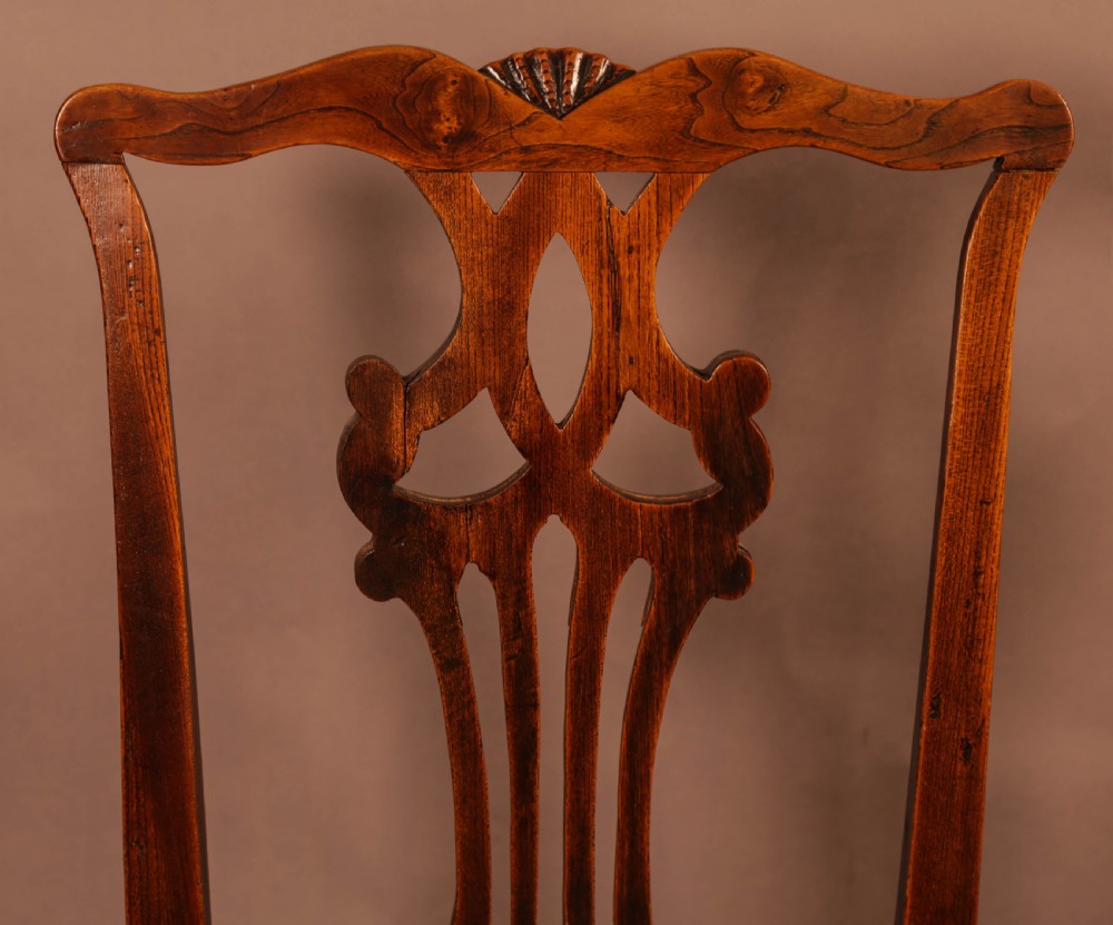 A Set of 6 Country Chippendale Dining Chairs View VIII
