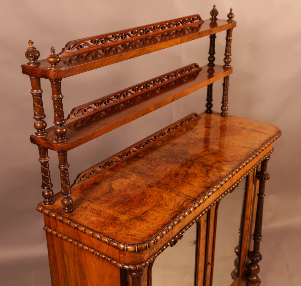 A Victorian Burr Walnut Chiffonier View V