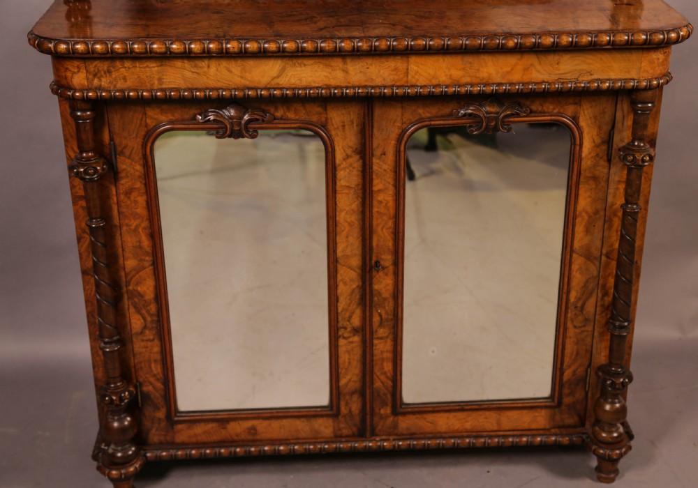 A Victorian Burr Walnut Chiffonier View VIII