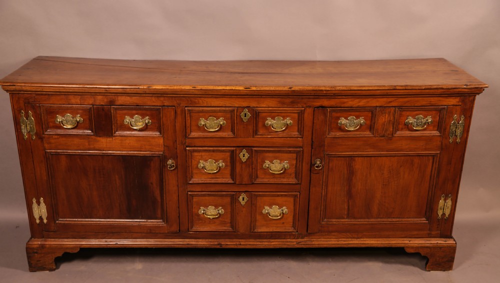A Rare Georgian Fruit Wood Serving Dresser