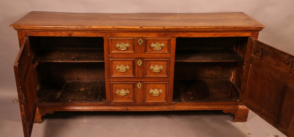 A Rare Georgian Fruit Wood Serving Dresser View VI
