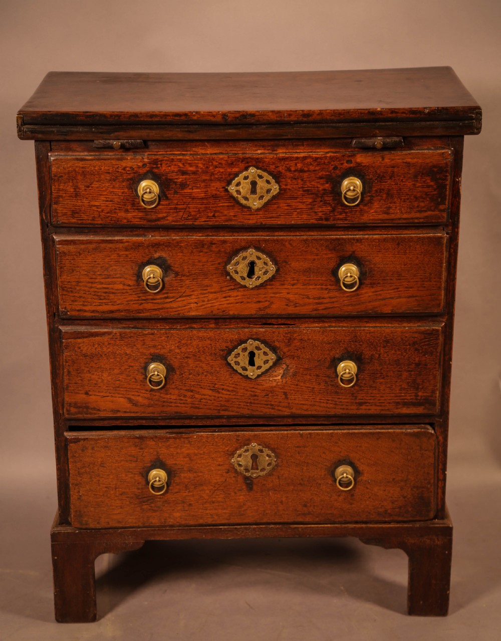 A Rare Early Georgian Batchelors Chest Tiny