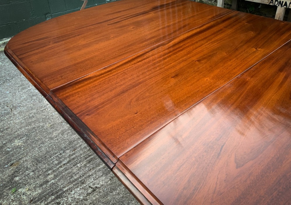 A victorian 3 leaf Extending Dining Table seats 10 View III