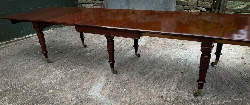 A Very Good late Georgian Extending Dining Table seats 14/16 View V
