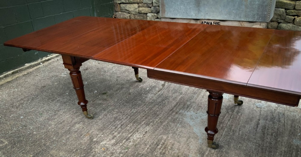 A Very Good late Georgian Extending Dining Table seats 14/16 View VI