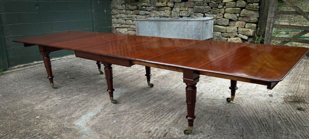 A Very Good late Georgian Extending Dining Table seats 14/16 View XX