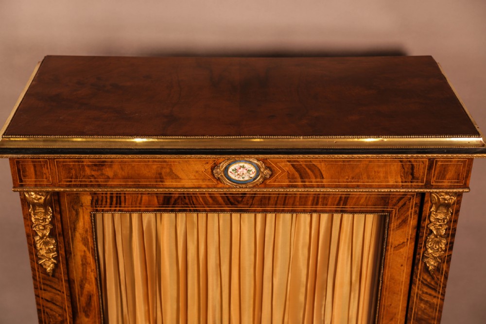 A Victorian Walnut Pier Cabinet View V