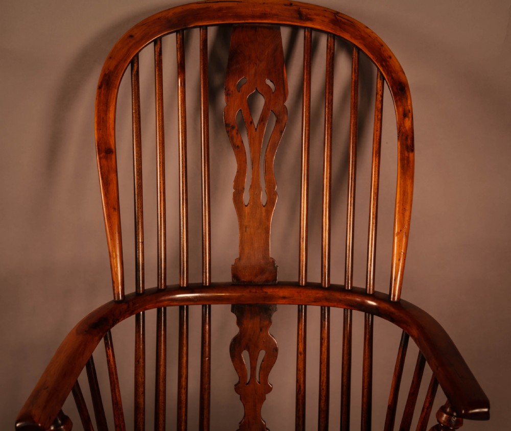 A Yew Wood High Back Windsor Chair Rockley Made View V