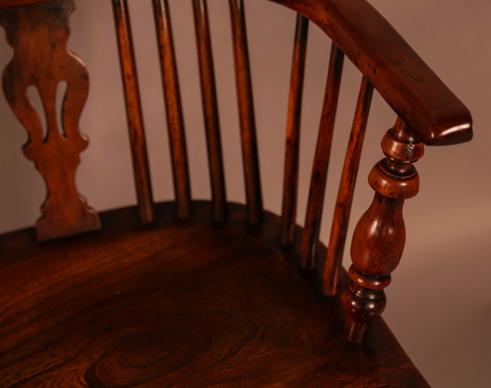 A Yew Wood High Back Windsor Chair Rockley Made View VII