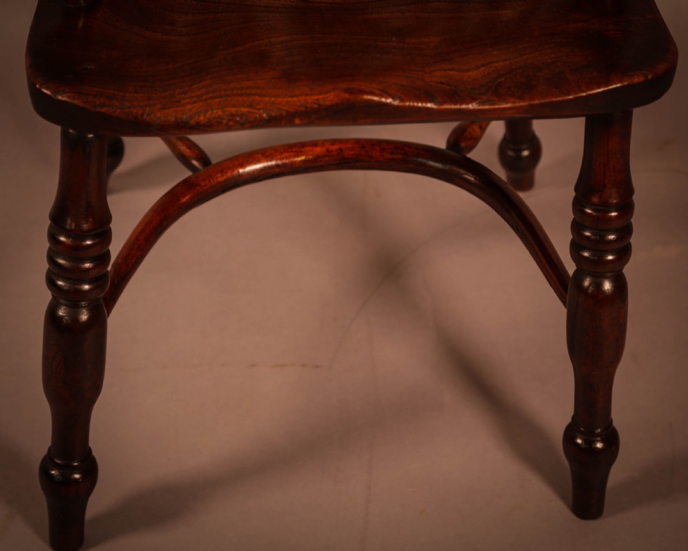 A Yew Wood High Back Windsor Chair Rockley Made View IX