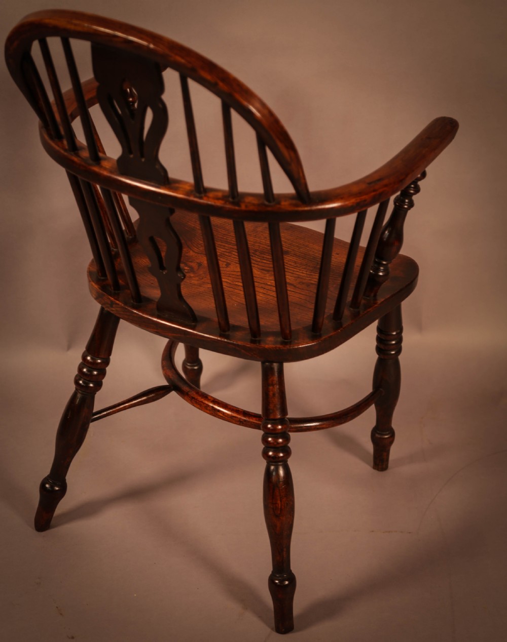 An Ash and Elm Windsor Chair stamped F Walker Rockley View III